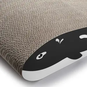 Prezzo di fabbrica Forma di Balena Portatile Unico Gatto Scratcher Cartone Scratch Pad