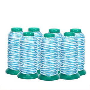 Haute ténacité personnalisé 150D/3 210D/2 multicolore arc-en-ciel teint 100% polyester couture de fil à coudre - Product Image 1