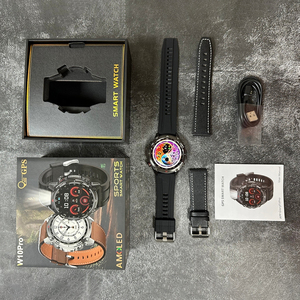 Nuevo Reloj Inteligente AMOLED <span class=keywords><strong>W10</strong></span> Pro con GPS, Brújula, Linterna, NFC, Resistencia al Agua IP68, Monitor de Actividad Física para Exteriores - Product Image 4