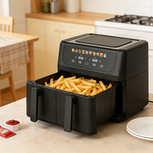 Freidora de Aire de Gran Capacidad de 9L, 2800W de Alta Potencia con 10 Programas Preestablecidos, Olla Antiadherente, Protección Contra Sobrecalentamiento para Cocina Doméstica - Product Image 6