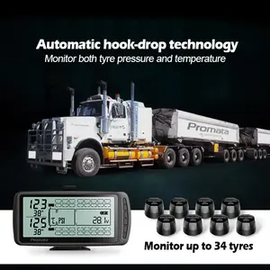 مستشعر خارجي TPMS Psi 6-8-10-12-14-16-18-26 عجلات نظام مراقبة ضغط الإطارات الطاقة الشمسية مقطورة حافلة شاحنة Tpms