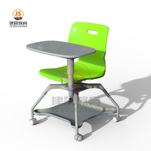 Sedia per Studenti Facile da Spostare con Braccioli, Sedia da Conferenza con Tavoletta Scrittoio - Product Image 1
