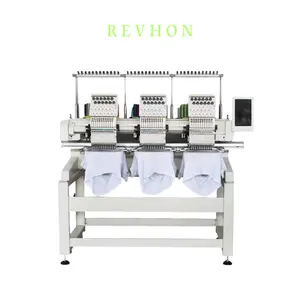 QHM 3 Head 15 needles Computer Embroidery Machine 3D embroider