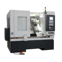Mini tour CNC automatique Machine de tour CNC à lit incliné en métal de haute précision 2 axes pour le métal