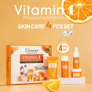 ชุดผลิตภัณฑ์ดูแลผิววิตามินซี <span class=keywords><strong>Disaar</strong></span> 4 in 1 สำหรับเดินทาง ช่วยให้ผิวกระจ่างใส ชุ่มชื้น ครีมบำรุงผิวหน้า เซรั่มวิตามินซี - Product Image 2
