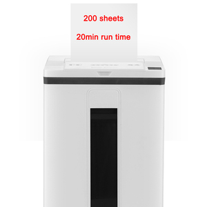 Trituradora de Papel Eléctrica de 22L con Alimentación Automática para 200 Hojas, Microcorte, Uso Doméstico y de Oficina, con Ruedas - Product Image 3