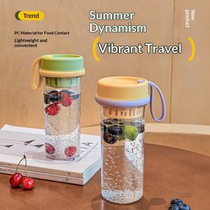 Vaso de Agua de Plástico para Niños, Ecológico, Estilo de Dibujos Animados, Portátil, Gran Capacidad, Taza de Té con Flores, Regreso a Clases, Verano - Product Image 4