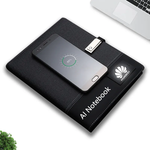Suministros de oficina Impreso PU Logo Debossed Cuaderno de cuero con AI Traductor Dispositivo Cuaderno personalizado AI Altavoz Chatbot con logotipo - Product Image 2