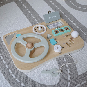 Jouet Montessori Volant en bois Jouet sensoriel Activité éducative précoce Planche d'activités en bois pour enfants 3 4 5 - Product Image 2