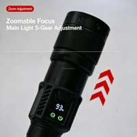 Nouvelle Lampe Torche LED Haute Luminosité 2026 avec Chargement Rapide Type-C et Affichage Numérique de la Batterie pour Survie d'Urgence