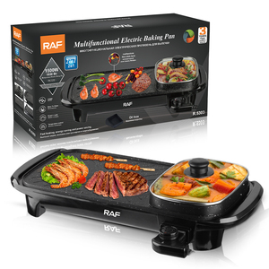 MagiCook Multifunctional 2 in 1 Roast+Cook <b>Electric</b> <b>Bbq</b> Grill With Hot Pot Smokeless Indoor <b>Electric</b> <b>Bbq</b> Grills - Product Image 2