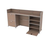 Bureau de travail modulaire en acier inoxydable, personnalisable