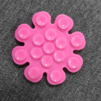 Support mural adhésif en silicone étanche en forme de fleur (lot de 15) pour téléphone portable avec ventouse de maintien