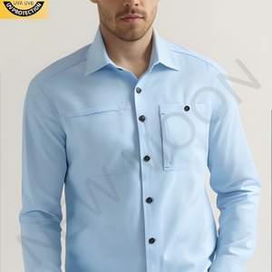 เสื้อเชิ้ตตกปลาแขนยาวผู้ชายแบบสั่งทำพิเศษ พิมพ์ลายแบบซับลิเมชั่น พร้อมกระเป๋าเสื้อที่อก - Product Image 1