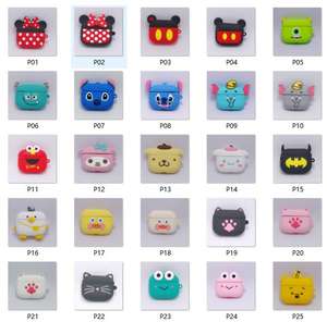 חמוד 3d קריקטורה שקיות אוזניות תפוח עץ תרמילים עבור במקרה סיליקון רך pro עבור airpods - Product Image 2