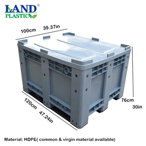 Caisses de palettes en HDPE de qualité alimentaire, robustes, grandes et ventilées, étanches, pour la logistique et le transport - Product Image 3