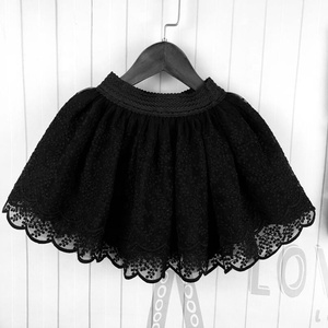Jupe de danse en dentelle blanche pour fille, vêtement Tutu de couleur unie Tutu pour enfants et bébés, collection printemps, automne 2022 - Product Image 4