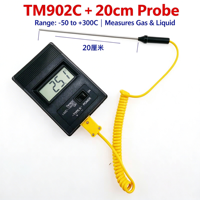 TM902C Termometer Termokopel Respon Cepat Pengukur Suhu Digital Pengukuran Suhu Permukaan Tinggi