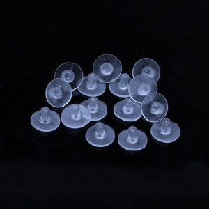 Bouchons d'oreille ronds transparents en silicone, accessoires pour la fabrication de boucles d'oreilles, lot de 5000 pièces - Product Image 3