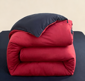 Ensemble de literie 4 pièces en coton lavé haute densité, couleur unie, doux, respirant, durable, pour toutes les saisons, pour la maison et l'hôtel - Product Image 6