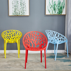 Muebles de Exterior Modernos, Sillas de Plástico para Jardín, Sillas de Balcón, Silla de Comedor de Plástico - Product Image 4