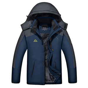 Chaqueta Cortavientos de Invierno OEM para Hombre, Abrigo con Capucha, Impermeable, Desmontable, de Manga Larga - Product Image 2