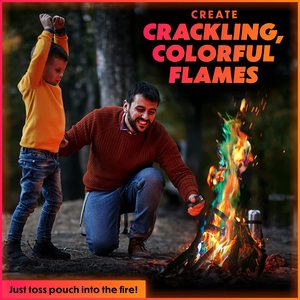 Brasero Ligero para Acampar con Polvo Mágico de Llama Cósmica 25g/30g, 10 Minutos de Tiempo de Combustión para Actividades al Aire Libre y Escalada - Product Image 3