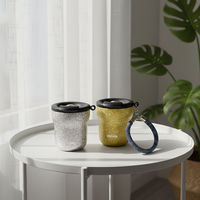 QITI Nouvelle Tasse à Café et Bouteille d'Eau en Titane Pur pour Femme, Isolation 6 Heures, Antibactérienne, Résistante à l'Eau Bouillante, Design Moderne et Robuste