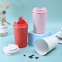 Gobelet isotherme 380 ml 500 ml avec revêtement intérieur en céramique, gobelet en acier inoxydable avec doublure en céramique, tasse à café isolée avec revêtement en céramique