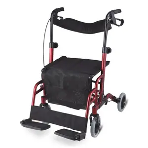 Faltbare walker rollstuhl aluminium legierung gehhilfe für behinderte und senioren