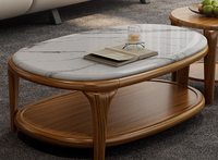 Table basse en bois moderne pour salon, nouvelle combinaison de tailles