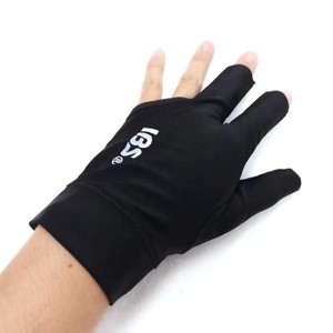 Alta calidad IBS mano izquierda abierta 3 dedos guantes de billar guantes de taco de billar Unisex Fitness deportes accesorios de billar - Product Image 5