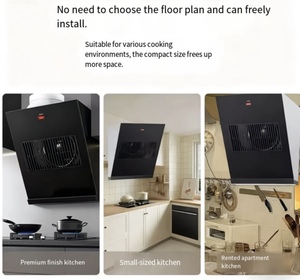 <span class=keywords><strong>Hotte</strong></span> de cuisine électrique encastrable à aspiration latérale OEM, économe en énergie, avec filtre en aluminium et verre trempé - Product Image 4