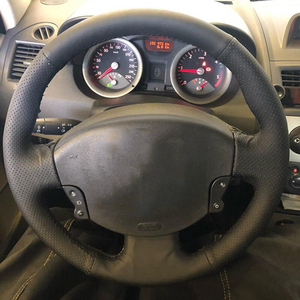 Cuero de microfibra DIY costura a <span class=keywords><strong>mano</strong></span> cubierta del volante del coche deportes para <span class=keywords><strong>Renault</strong></span> Megane <span class=keywords><strong>2</strong></span> 2003-2008 <span class=keywords><strong>Kangoo</strong></span> 2008 Scenic <span class=keywords><strong>2</strong></span> 2003-2009 - Product Image 2