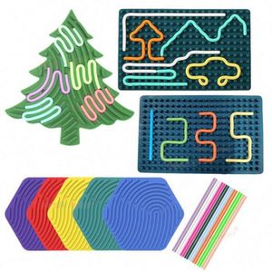 Anti Kid Diy Stress <b>Craft</b> Toy Sensory Fidget Kit Bulk Sensory Activity Board Fidget Toy Busy Board for Stress Relief Autism Kid - Product Image 5