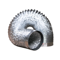 Conduit d'air flexible en aluminium pour système de ventilation HVAC, tuyau d'évacuation d'air rond