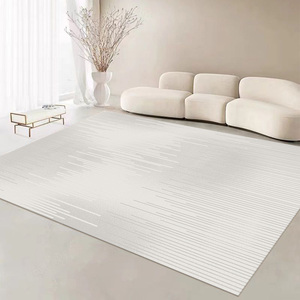 2025 İtalyan Lüks Soyut Polyester Makine Yapımı Yıkanabilir Kaymaz Tabanlı Üst Düzey Modern Sade Stil 3D Baskılı - Product Image 1