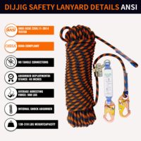 Corde de rappel en polyester bleu personnalisée professionnelle, corde de randonnée, corde d'évacuation en cas d'incendie, corde d'escalade statique Bestor C2001