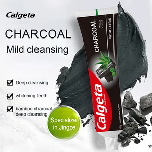 <span class=keywords><strong>Dentifrice</strong></span> au <span class=keywords><strong>charbon</strong></span> de bambou Calgeta Chemical 140g – Dents plus fortes, haleine fraîche, format standard, anti-caries, usage domestique, nettoyage en profondeur - Product Image 1