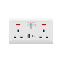 Module d'interrupteur intelligent WiFi LangYeao Mini 40x40mm, 2 voies, IP21, compatible Matter, 10A 250V, pour application et minuterie, en PC durable