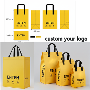 Sac isotherme non tissé biodégradable et recyclable, sac de livraison alimentaire en aluminium, sac isotherme avec logo personnalisé et poignée - Product Image 3