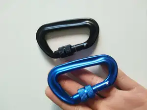 12KN Climbing Carabiner 7075 Aviation Aluminum Safety Lock Buckle