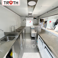 Cuisine mobile entièrement équipée Truth Custom avec four à pizza, machine à café, prix d'usine