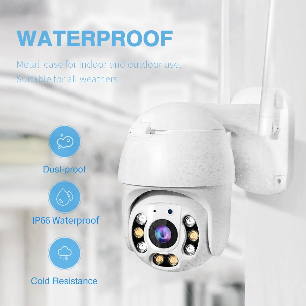 Best Service Waterproof Dual Antenna Wifi Indoor Outdoor Ip Dome Camera For Home Surveillance