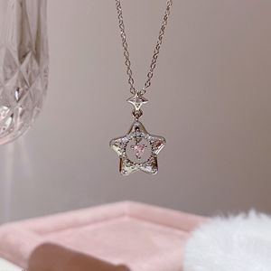 Sparkling <b>Star</b> River S925 Pure <b>Silver</b> Super Immortal Diamond <b>Necklace</b> with Water Drop and Starry Sky Charms - Product Image 1