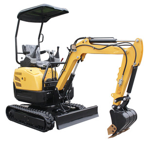 Mini-excavatrice de 1 tonne, type chenilles, pour le nettoyage des jardins et des allées, avec un rayon de braquage court - Product Image 4