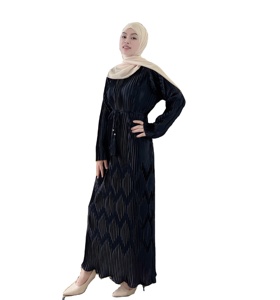 Robe de soirée élégante arabe plissée, Maxi, longue, à la mode, pour femmes musulmanes, Kaftan de fête, vêtements islamiques, nouvelle collection 2022 - Product Image 1