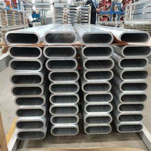 6061 6063 T5 T6 tubo circolare ovale in alluminio tubo semicircolare tubi in alluminio profilo tondo in alluminio estruso - Product Image 6