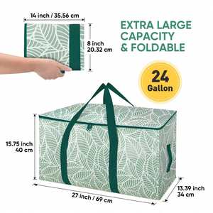 Extra Large Heavy Duty Moving <b>Bags</b> Storage <b>Bags</b> with Strong Zippers & Handles Packing <b>Bags</b> for Moving Essentials - Product Image 5