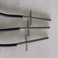 Sensor de Temperatura Digital para Horno PT1000, Termostato de Control, Sensor de Temperatura RTD de 2 Cables con Funda de Silicona